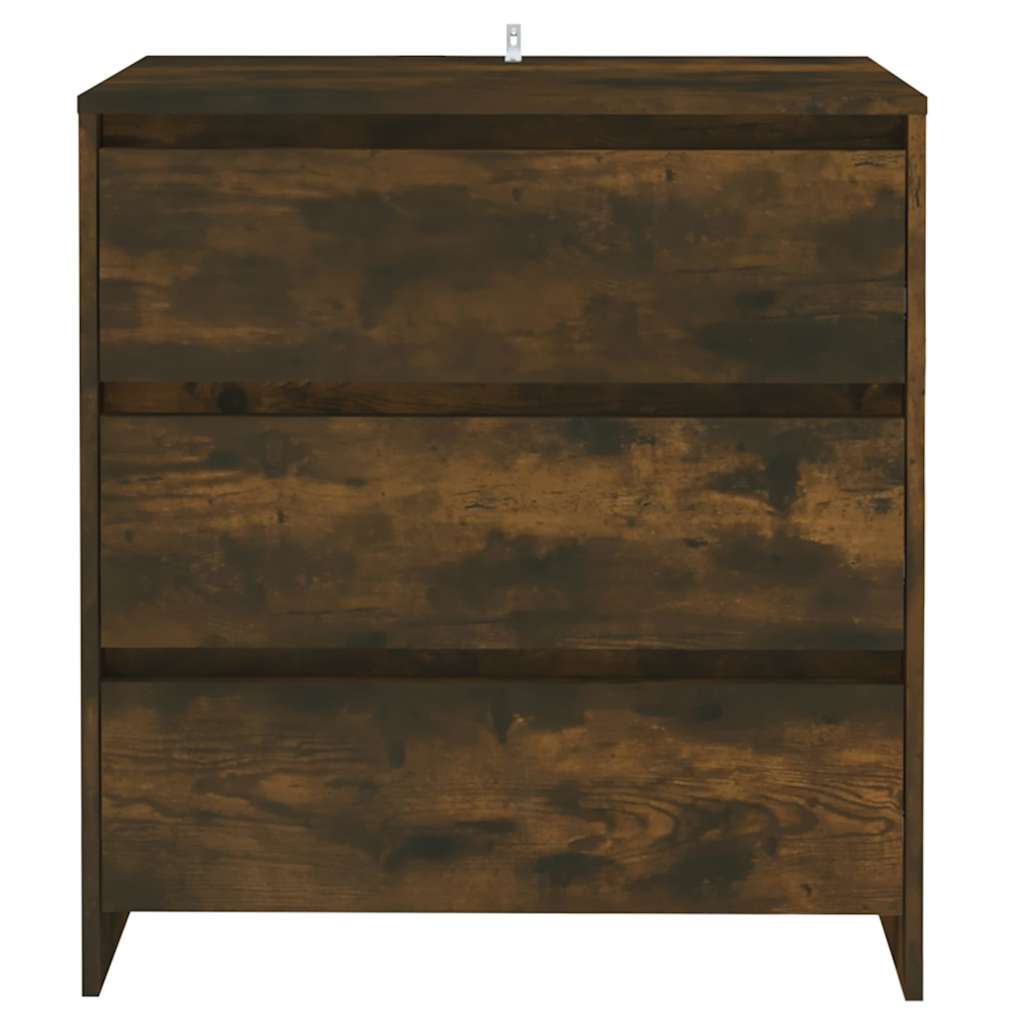 Komoda boja dimljenog hrasta 70x41x75 cm od konstruiranog drva Smeđa
