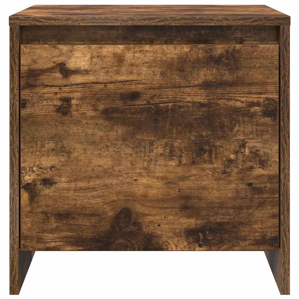 Noćni ormarići 2 kom dimljena boja hrasta 45x34x44,5 cm drveni