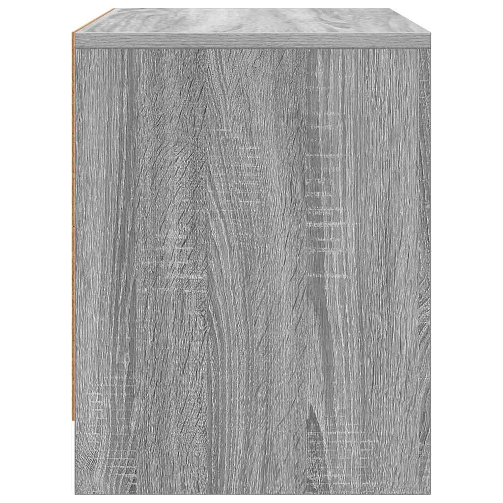 Noćni ormarić siva boja hrasta 45x34x44,5 cm konstruirano drvo