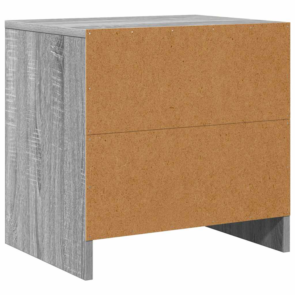 Noćni ormarić siva boja hrasta 45x34x44,5 cm konstruirano drvo