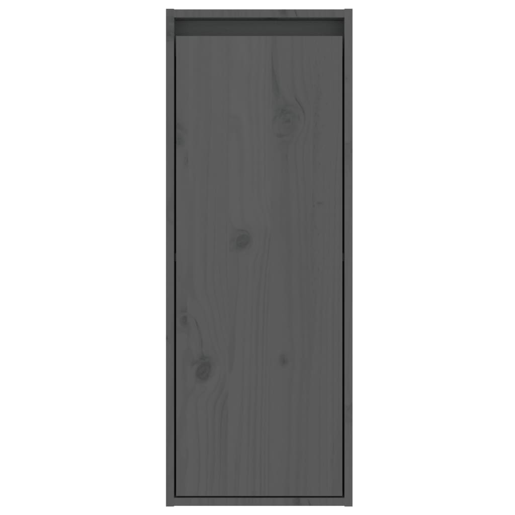 Zidni ormarić sivi 30 x 30 x 80 cm od masivne borovine
