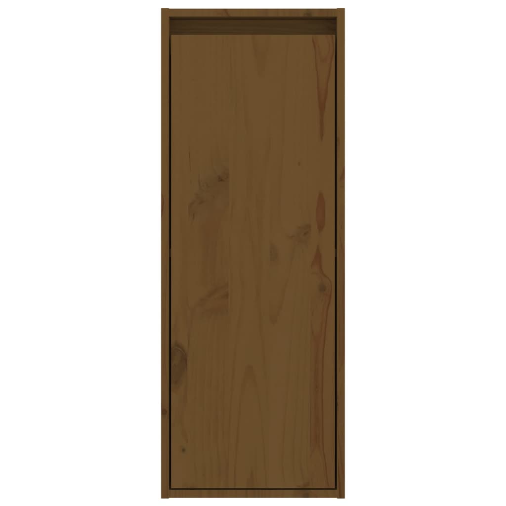 Zidni ormarići 2 kom boja meda 30x30x80 cm od masivne borovine