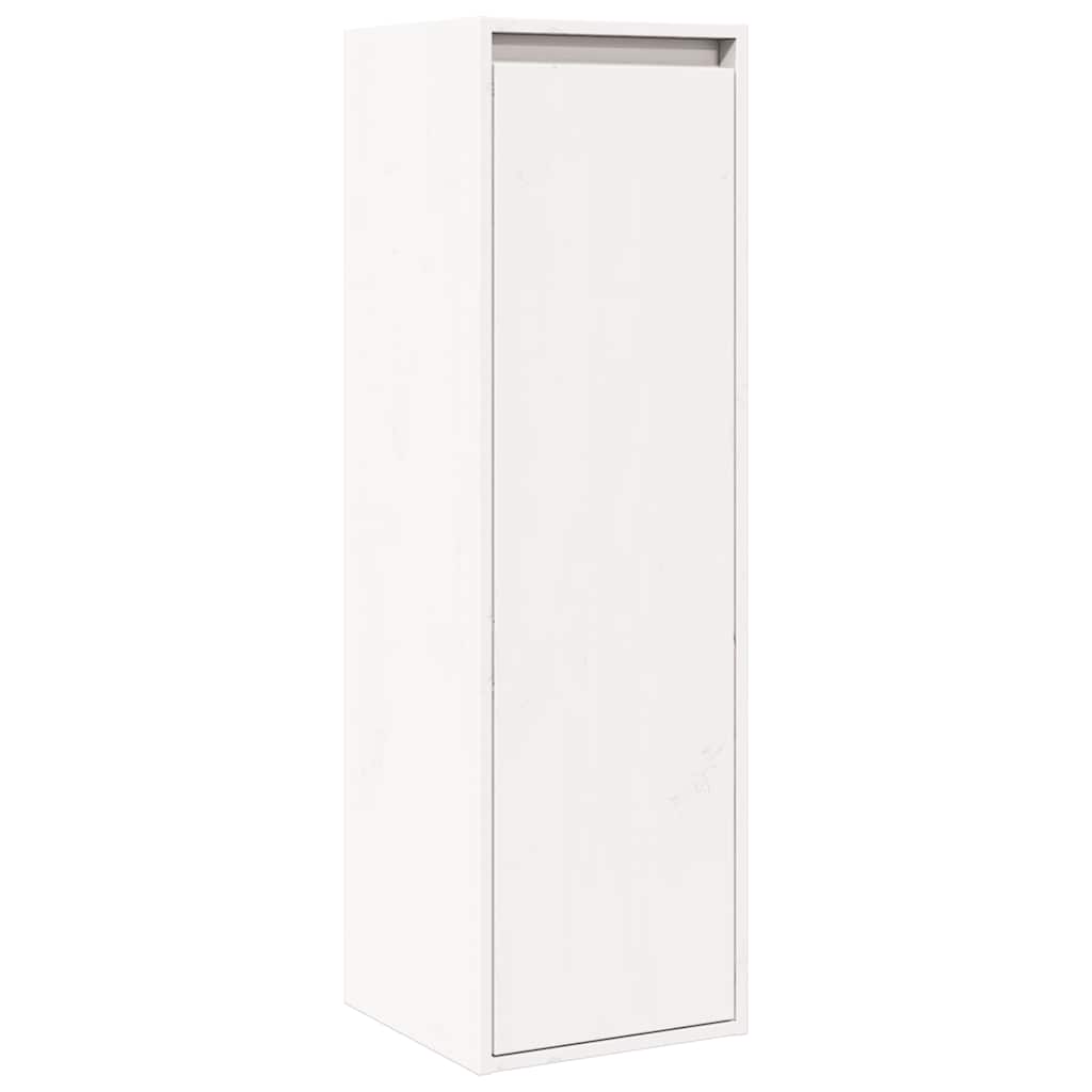 Zidni ormarići 2 kom bijeli 30x30x100 cm od masivne borovine