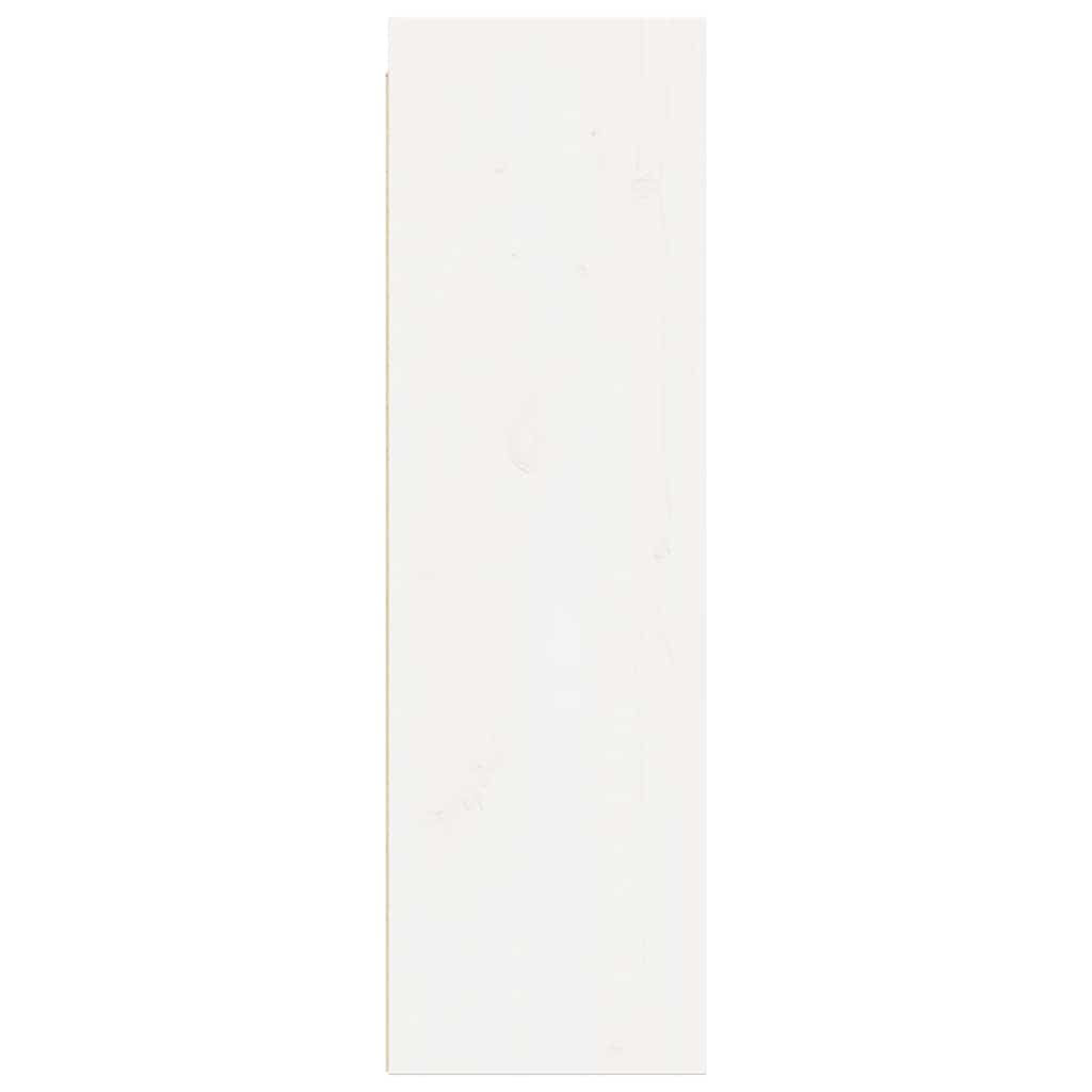 Zidni ormarići 2 kom bijeli 30x30x100 cm od masivne borovine
