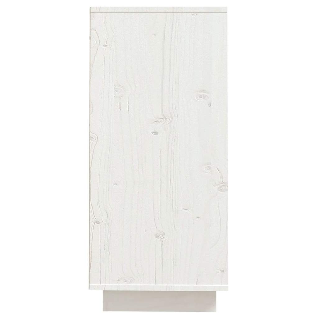 Komoda bijela 60 x 34 x 75 cm od masivne borovine