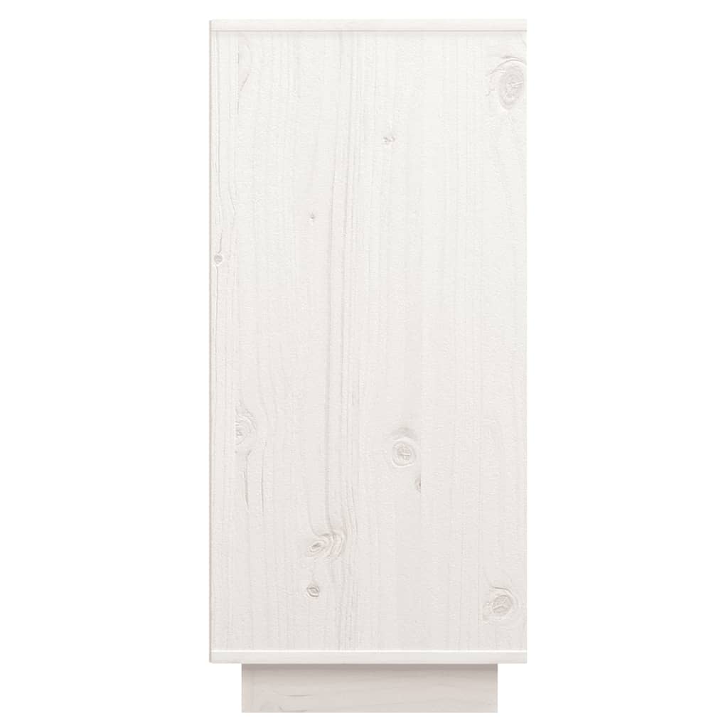 Komoda bijela 60 x 34 x 75 cm od masivne borovine