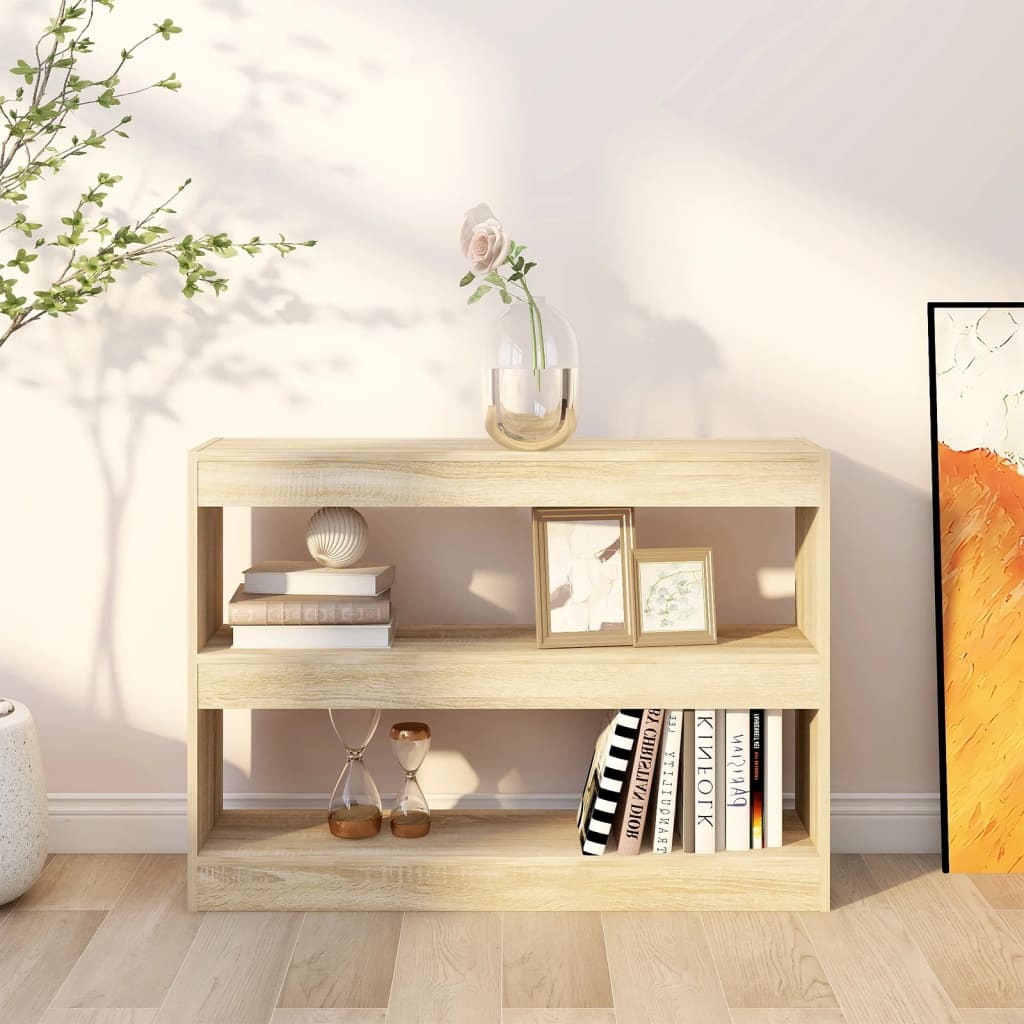 Ormarić za knjige / sobna pregrada boja hrasta 100x30x72 cm