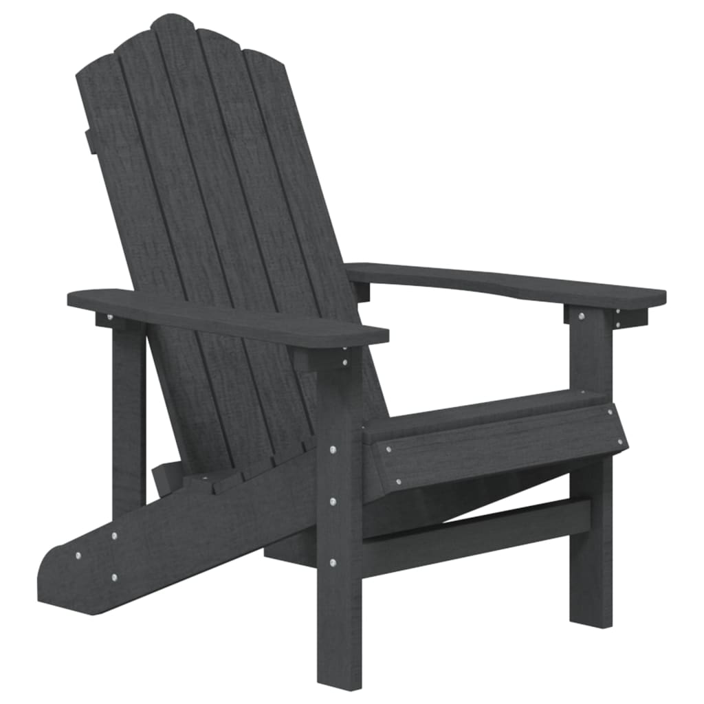 Vrtne stolice Adirondack 2 kom HDPE antracit
