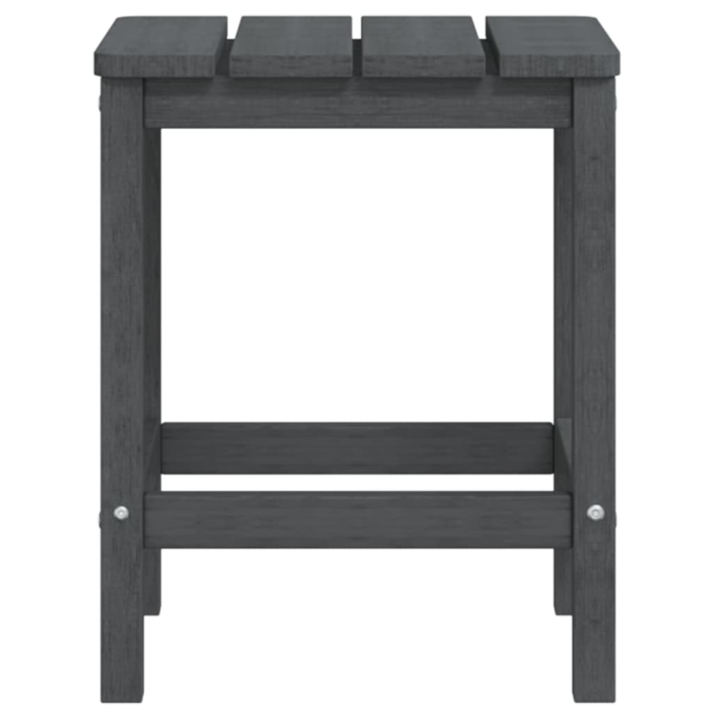 Vrtne stolice Adirondack s osloncem i stolićem HDPE antracit