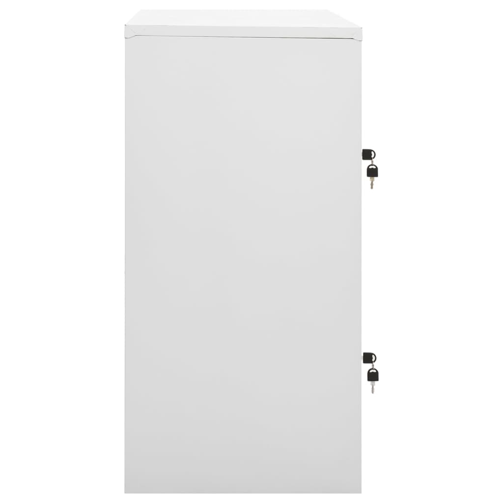Ormarići s ključem 2 kom svjetlosivi/zeleni 90x45x92,5 cm čelik