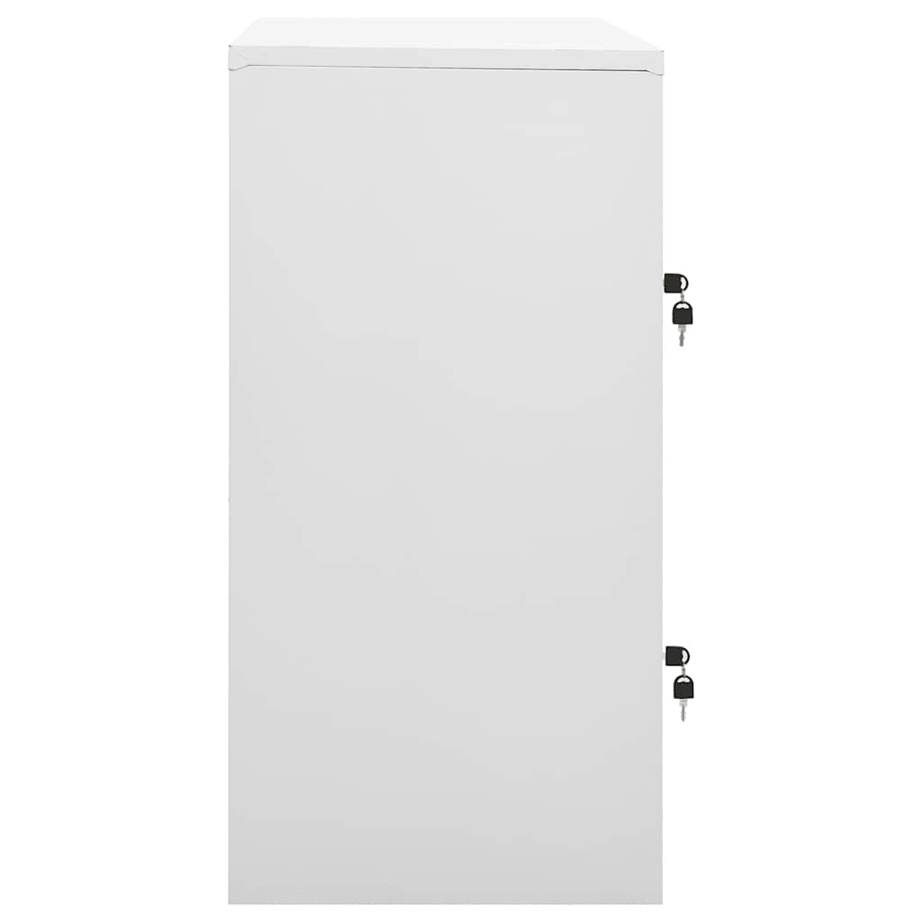 Ormarići s ključem 5 kom svjetlosivi/crveni 90x45x92,5 cm čelik