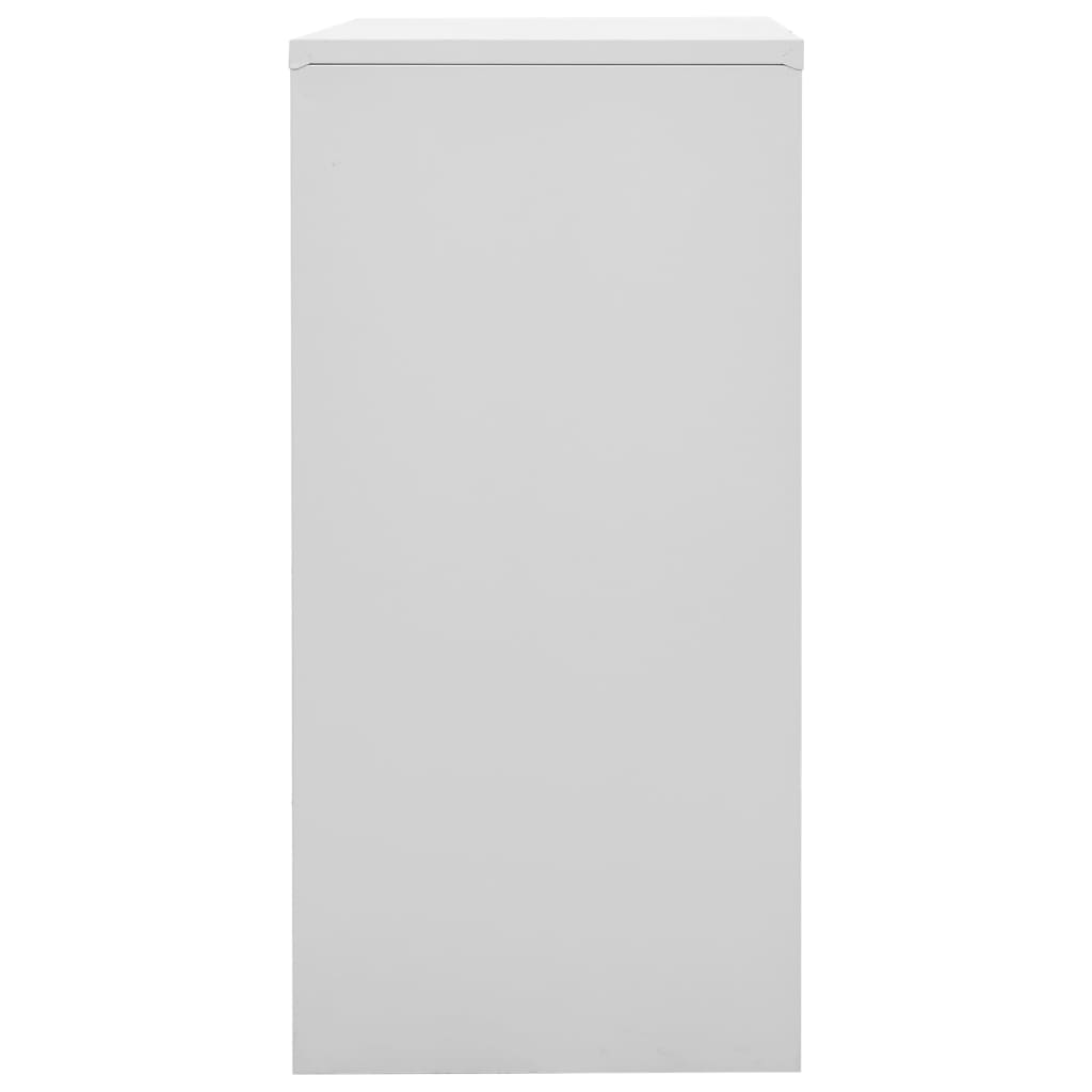 Ormarići s ključem 5 kom svjetlosivi/crveni 90x45x92,5 cm čelik