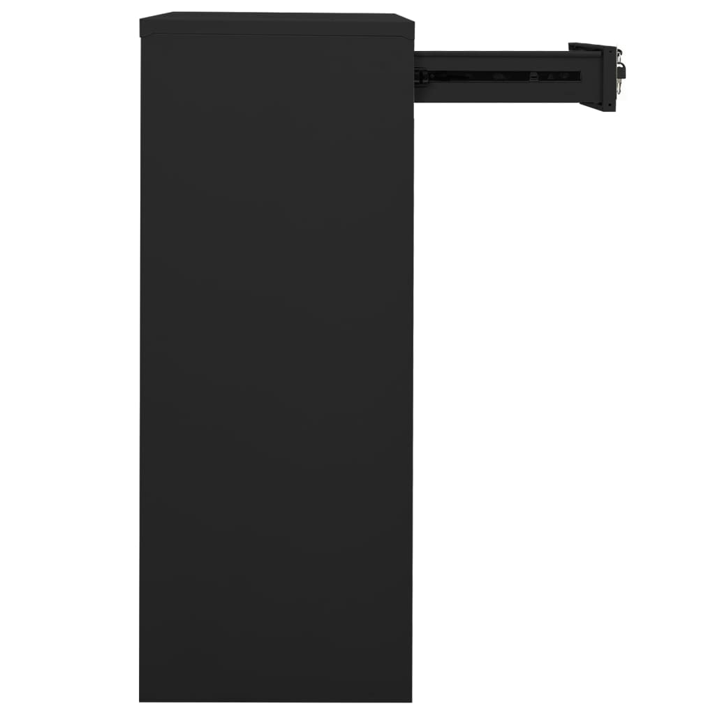 Uredski ormarić sa sadilicom antracit 90 x 40 x 125 cm čelični