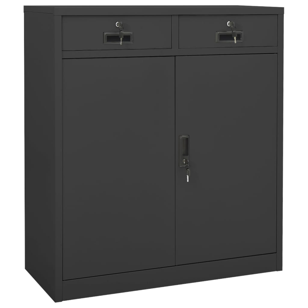 Uredski ormarić sa sadilicom antracit 90 x 40 x 125 cm čelični