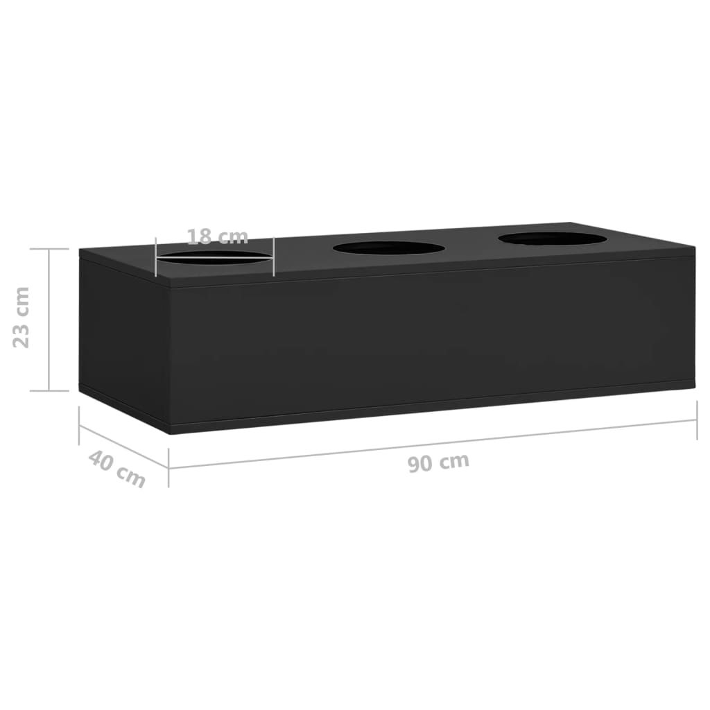 Uredski ormarić sa sadilicom antracit 90 x 40 x 125 cm čelični