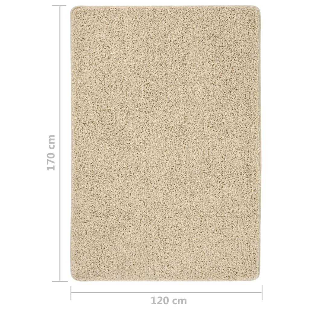 Čupavi tepih krem 120 x 170 cm protuklizni