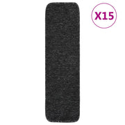 Protuklizni otirači za stepenice 15 kom 75 x 20 cm antracit