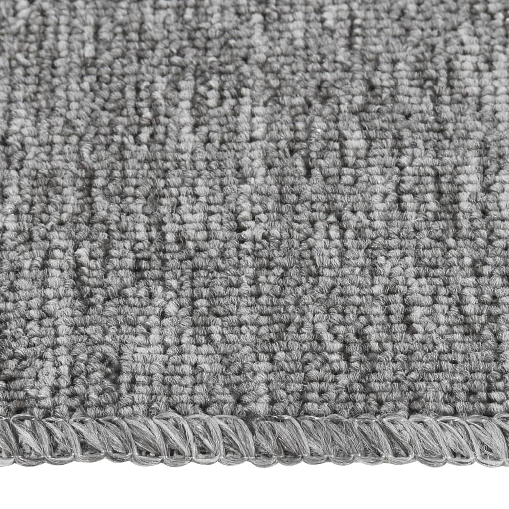 Protuklizni otirači za stepenice 15 kom 75x20cm sivi pravokutni