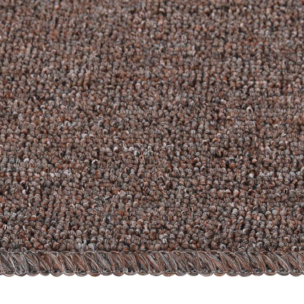 Protuklizni otirači za stepenice 15 kom 60 x 25 cm smeđi