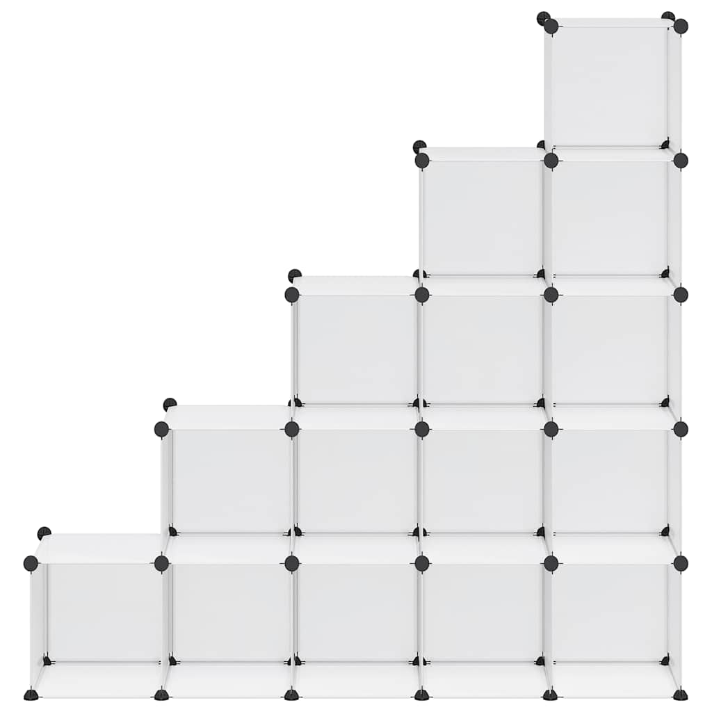 Kockasti organizator za pohranu s 15 kocki prozirni PP