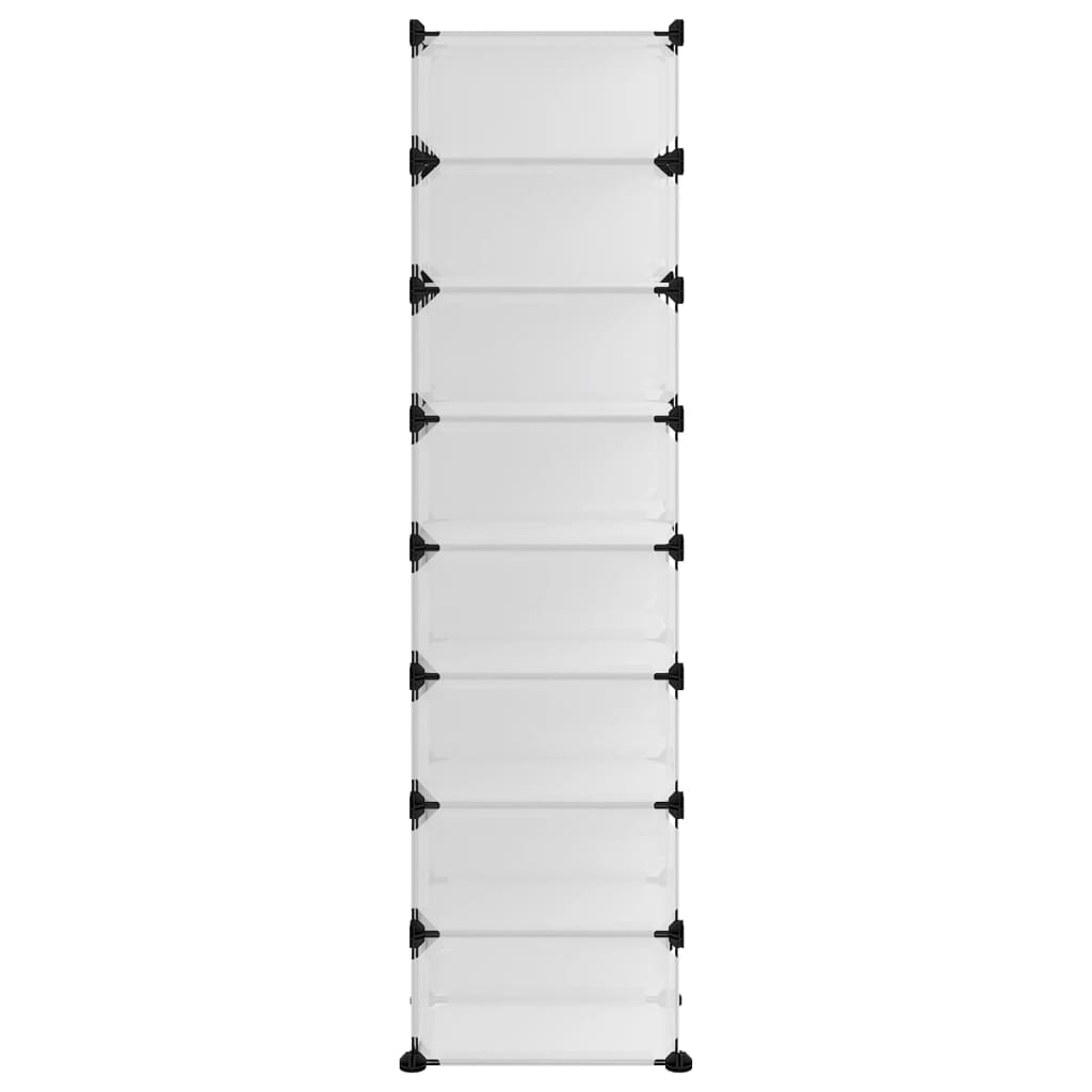 Stalak za cipele prozirni 93 x 36,5 x 140 cm PP