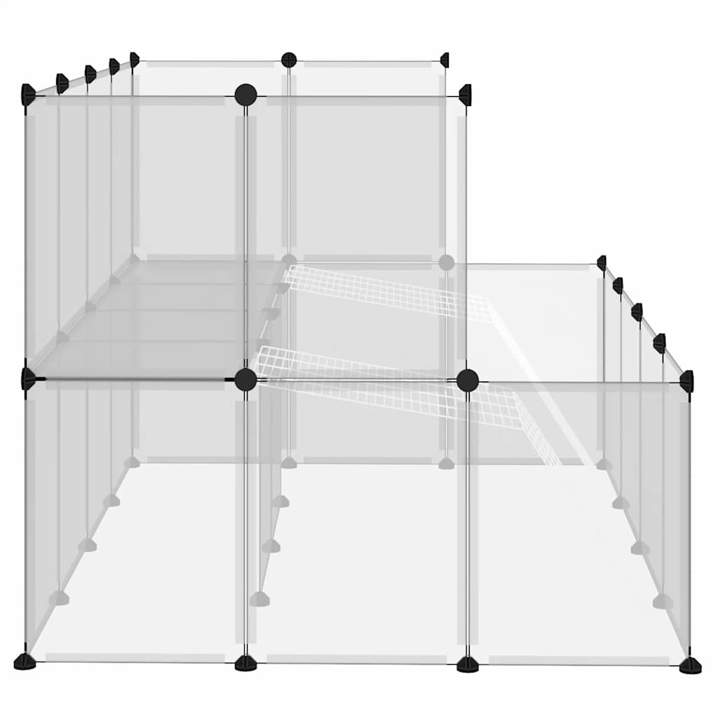 Kavez za male životinje prozirni 143 x 107 x 93 cm PP i čelik