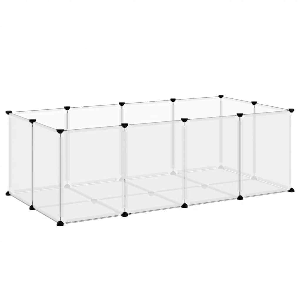 Kavez za male životinje prozirni 144 x 74 x 46,5 cm PP i čelik