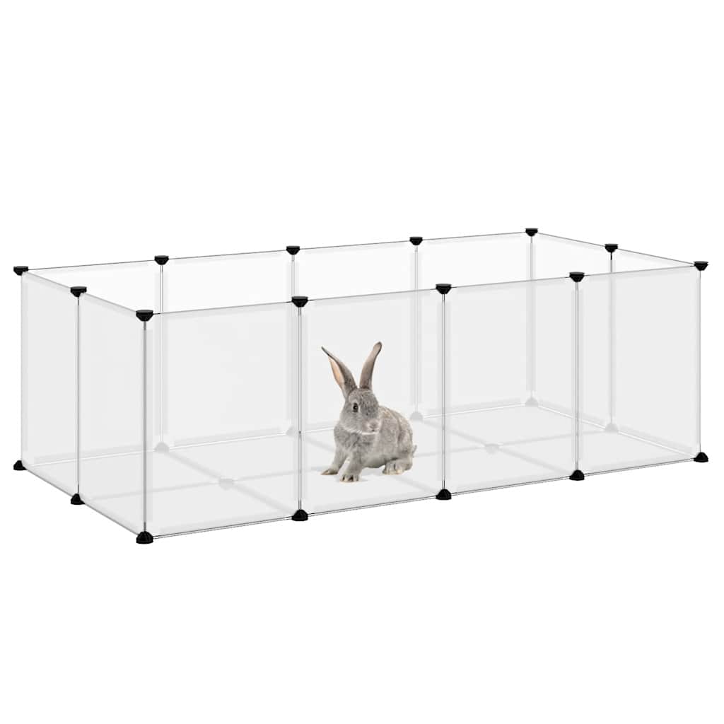 Kavez za male životinje prozirni 144 x 74 x 46,5 cm PP i čelik