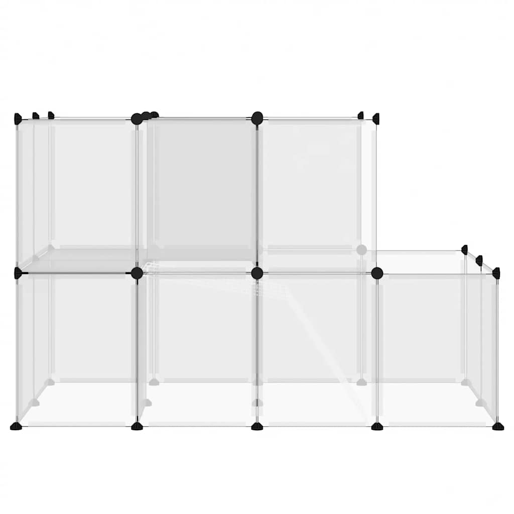 Kavez za male životinje prozirni 142 x 74 x 93 cm PP i čelik