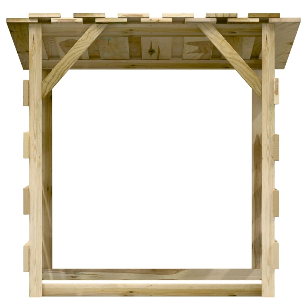 Pergole s krovom 6 kom 100 x 90 x 100 cm impregnirana borovina