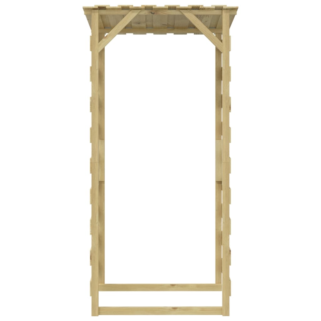 Pergole s krovom 6 kom 100 x 90 x 200 cm impregnirana borovina