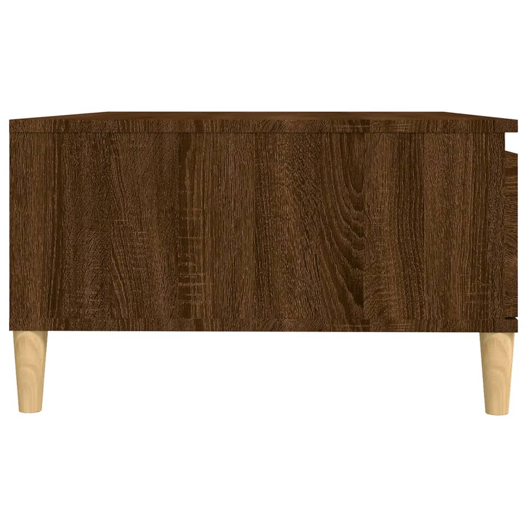 Stolić za kavu smeđa boja hrasta 90x60x35 cm konstruirano drvo