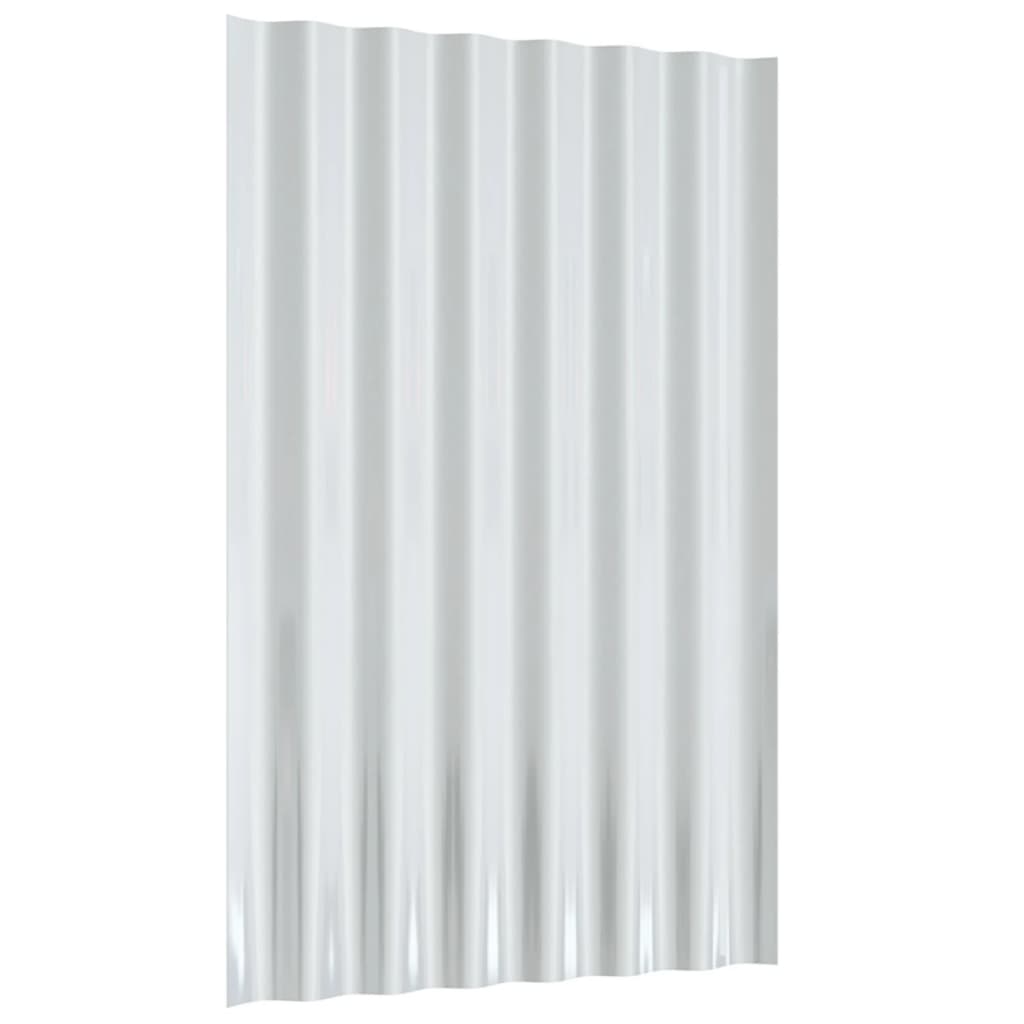 Krovni paneli 12 kom od pocinčanog čelika zeleni 60x36 cm