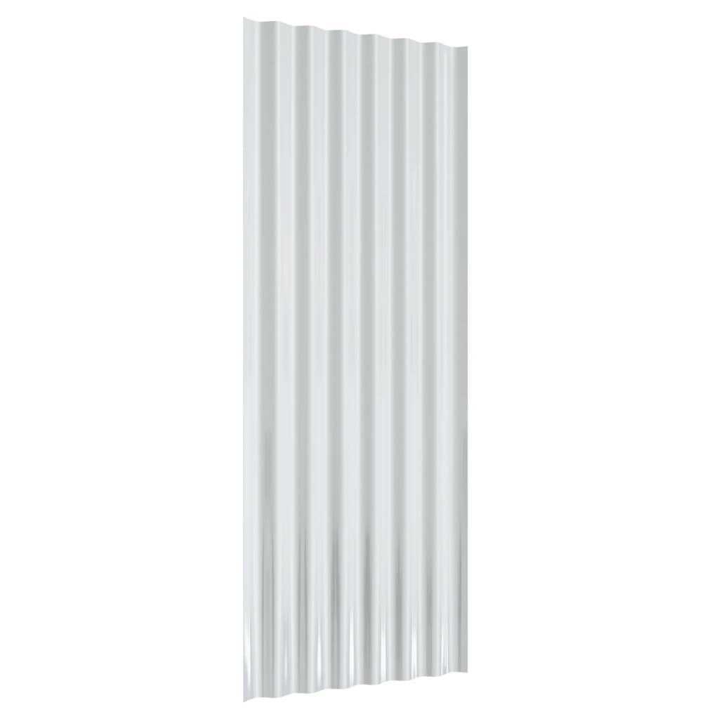 Krovni paneli 12 kom od pocinčani čelik zeleni 100x36 cm