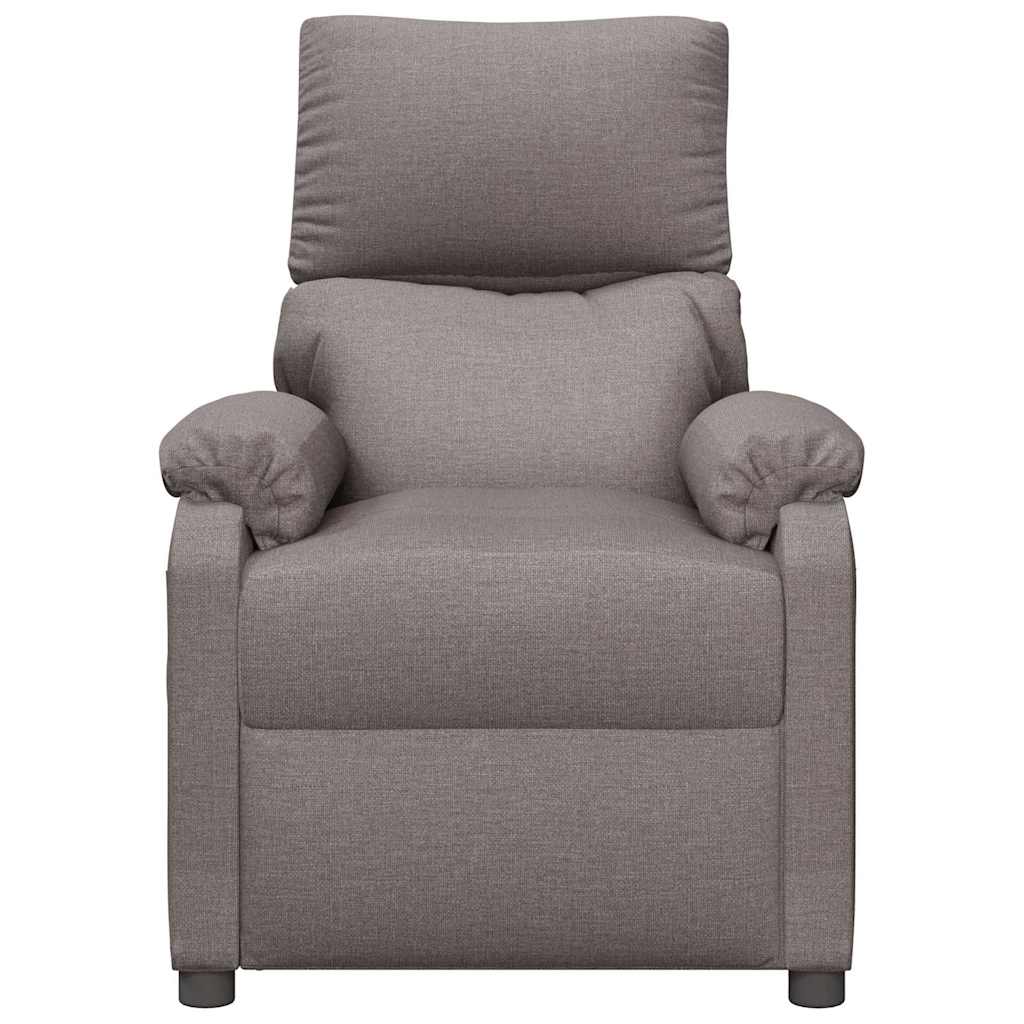 Masažna fotelja od tkanine smeđesiva
