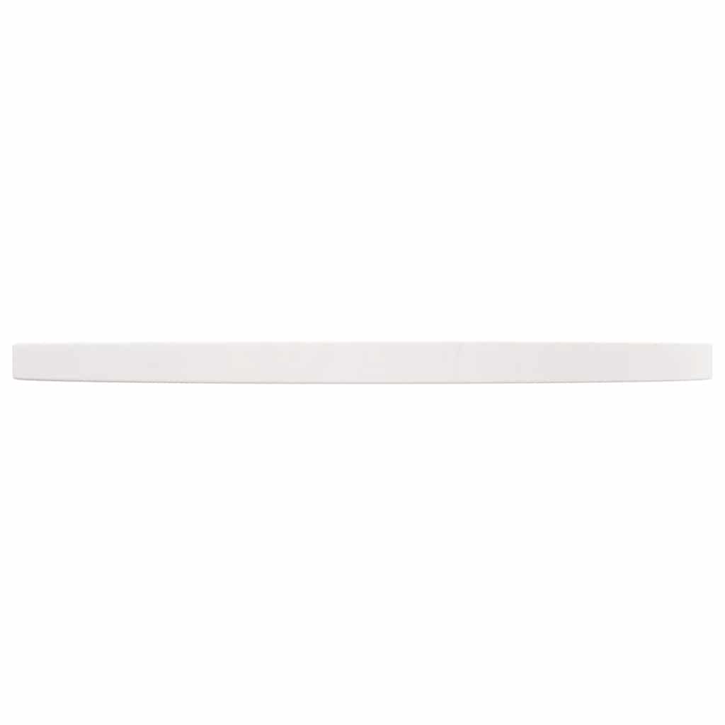 Ploča za stol bijela Ø 50 x 2,5 cm od masivne borovine