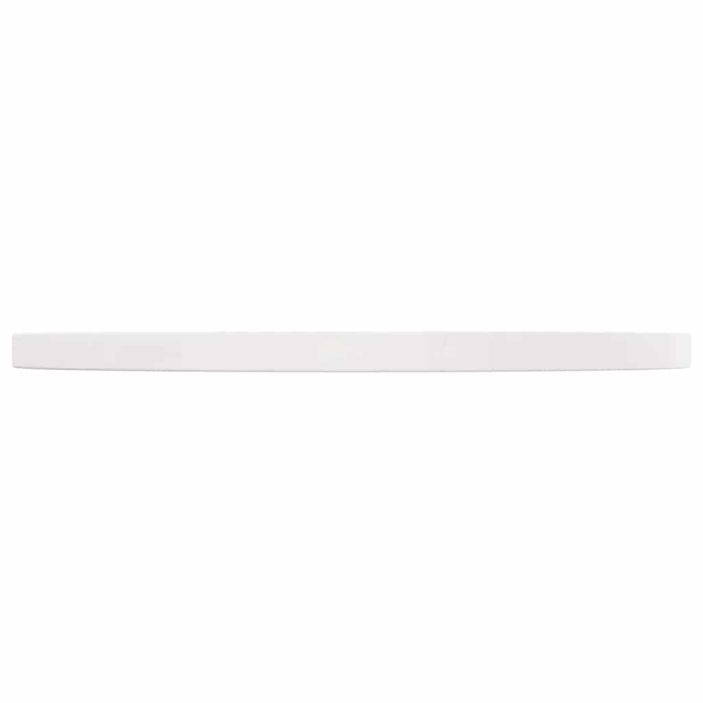 Ploča za stol bijela Ø 60 x 2,5 cm od masivne borovine