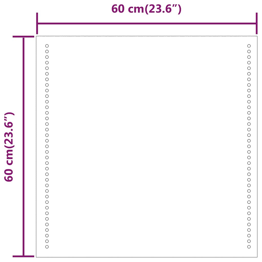 LED kupaonsko ogledalo 60x60 cm