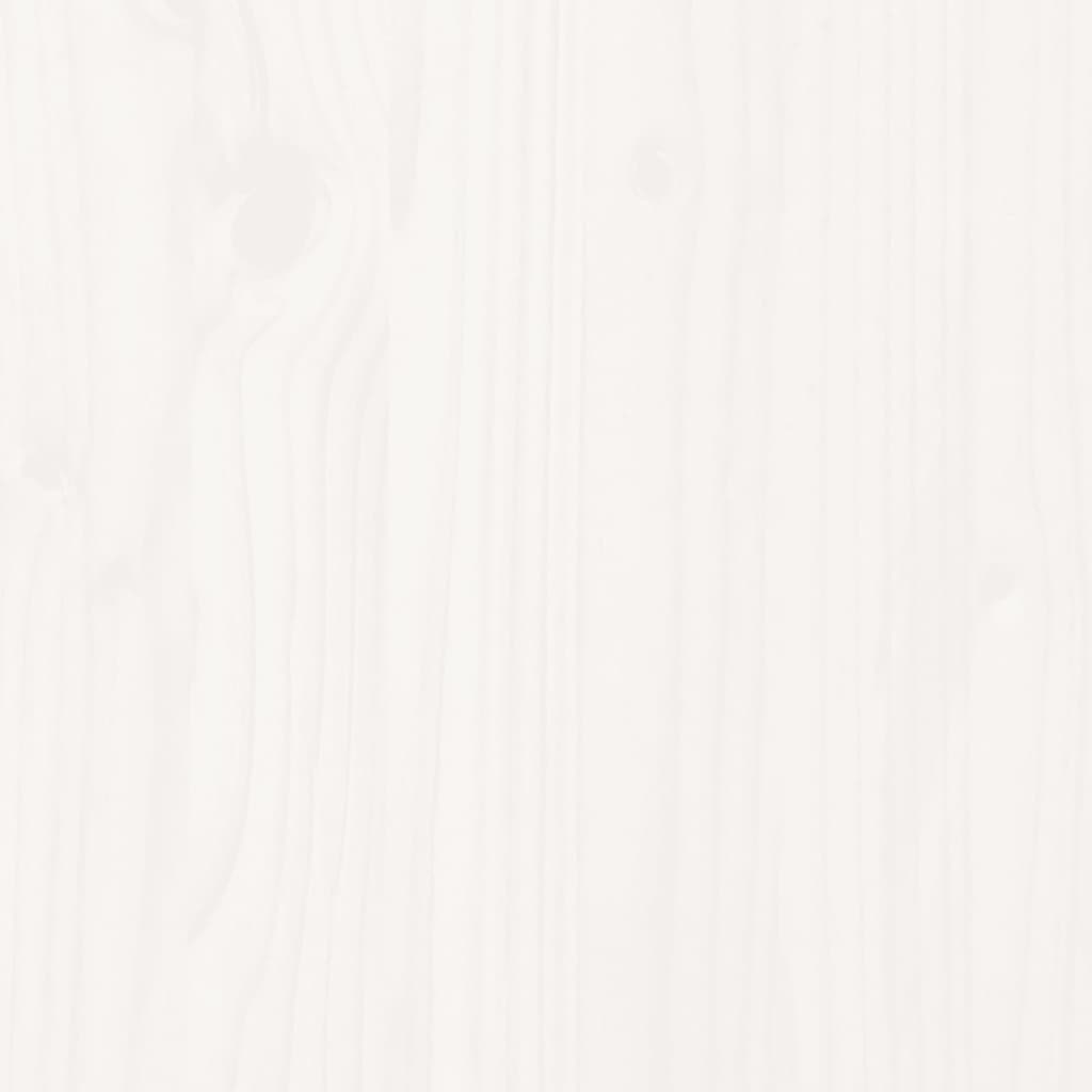 Krevet za starije osobe bijeli 135 x 190 cm bračni od borovine