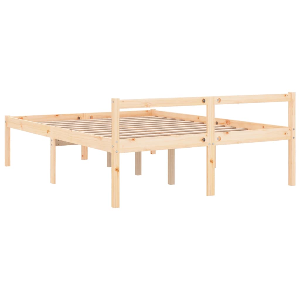 Krevet za starije osobe 120 x 200 cm od masivne borovine