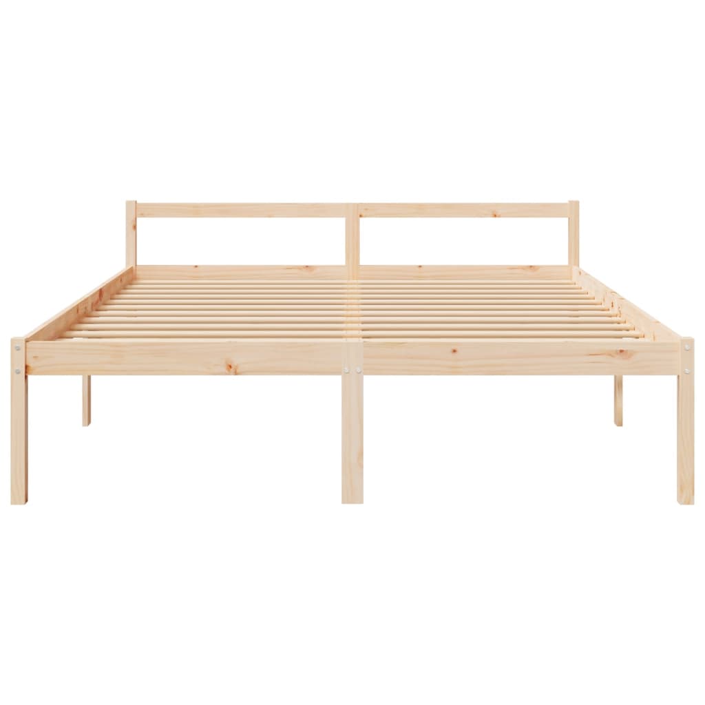 Krevet za starije osobe 180 x 200 cm bračni od masivne borovine