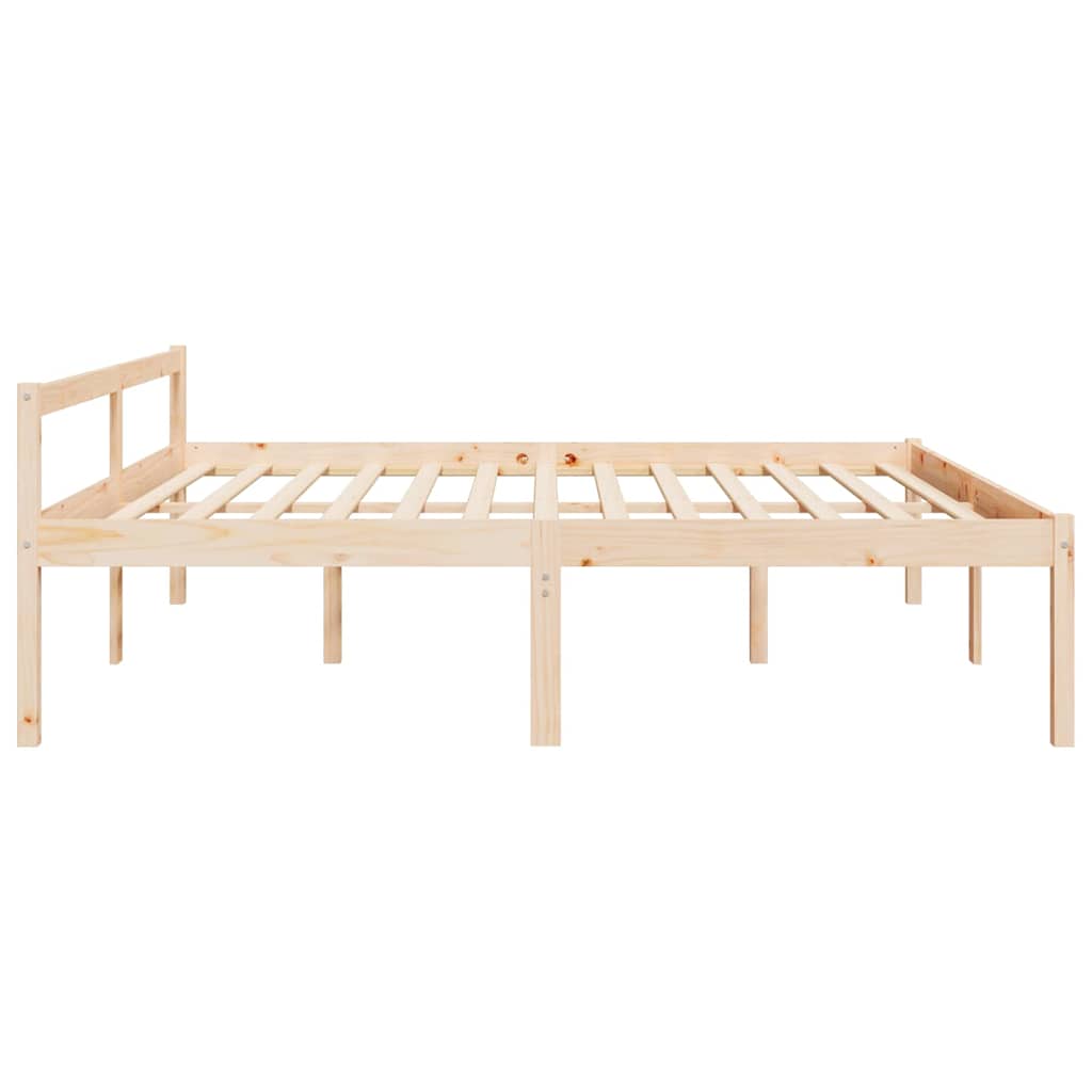 Krevet za starije osobe 180 x 200 cm bračni od masivne borovine