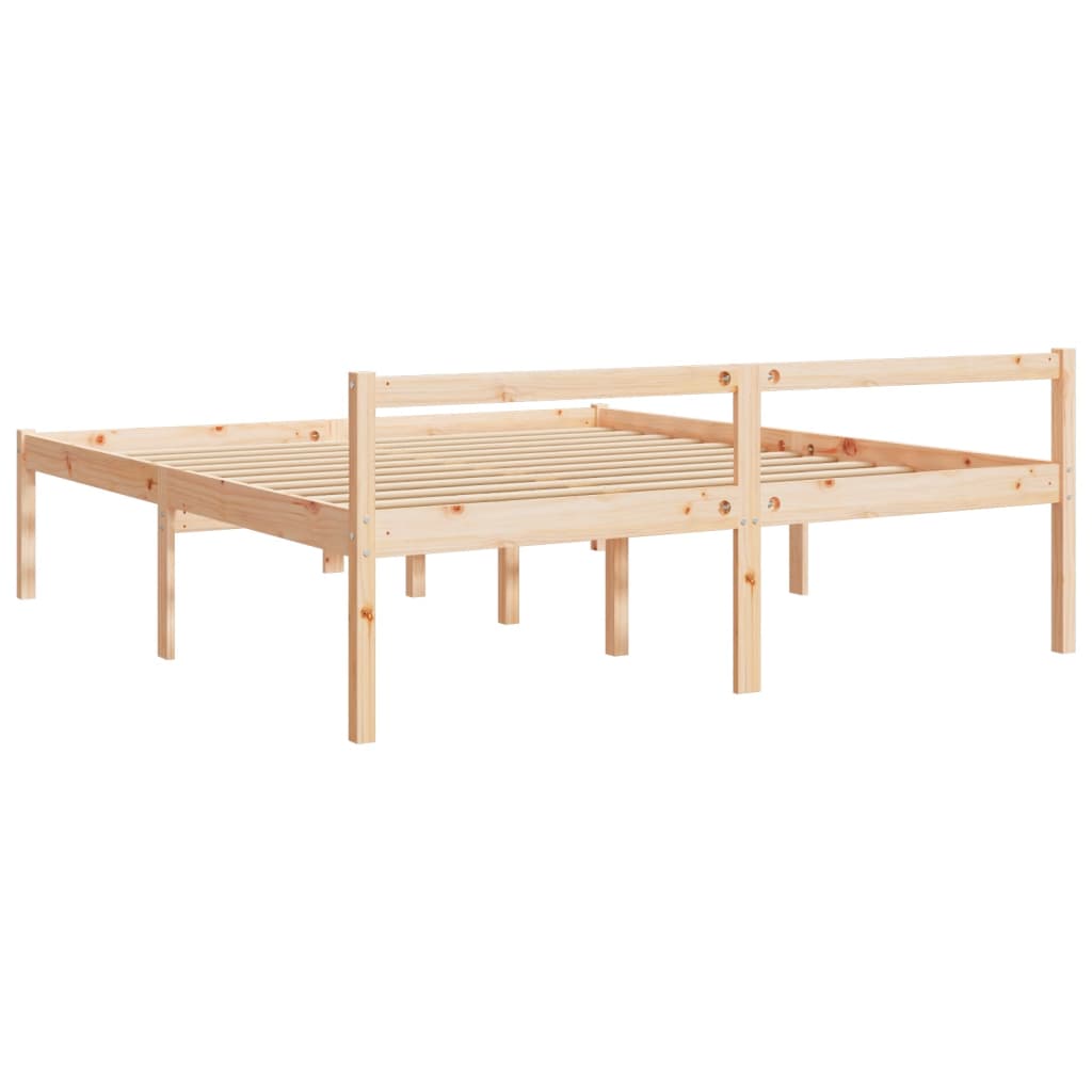 Krevet za starije osobe 180 x 200 cm bračni od masivne borovine