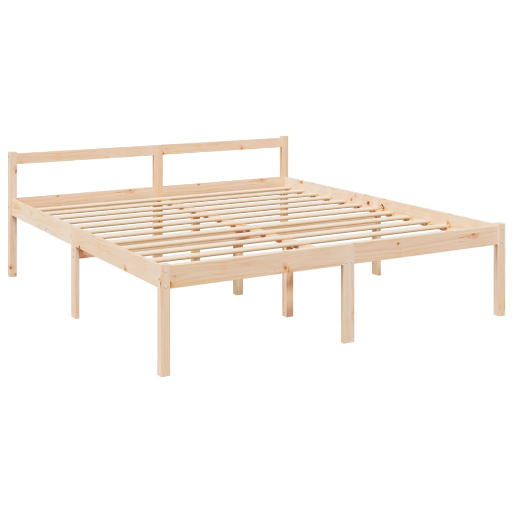 Krevet za starije osobe 200 x 200 cm od masivne borovine