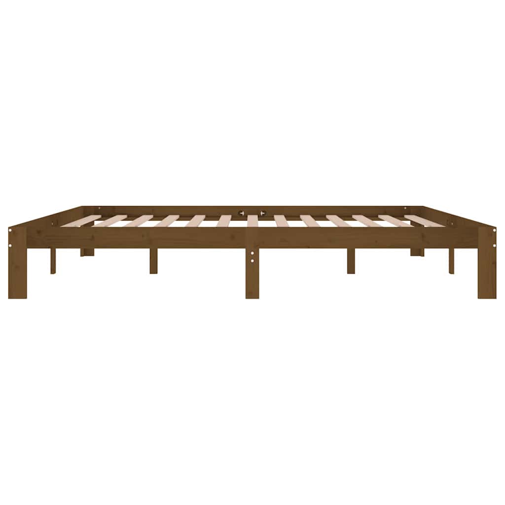 Okvir za krevet od masivne borovine boja meda 200 x 200 cm
