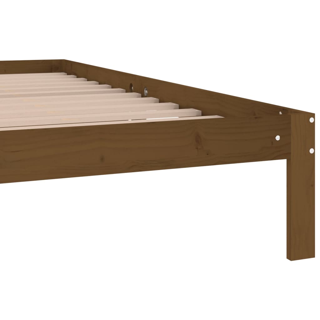 Okvir za krevet od masivne borovine boja meda 200 x 200 cm