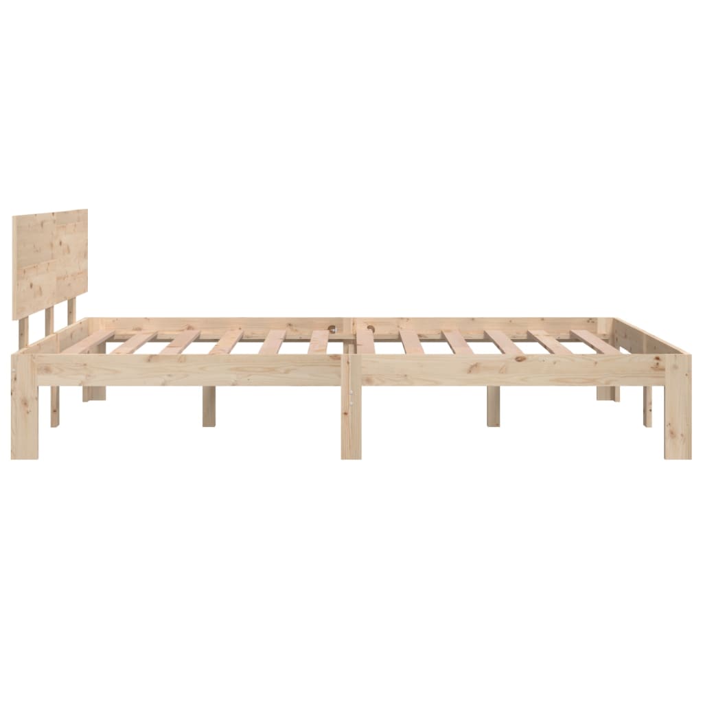 Okvir za krevet od masivnog drva 120 x 190 cm mali bračni
