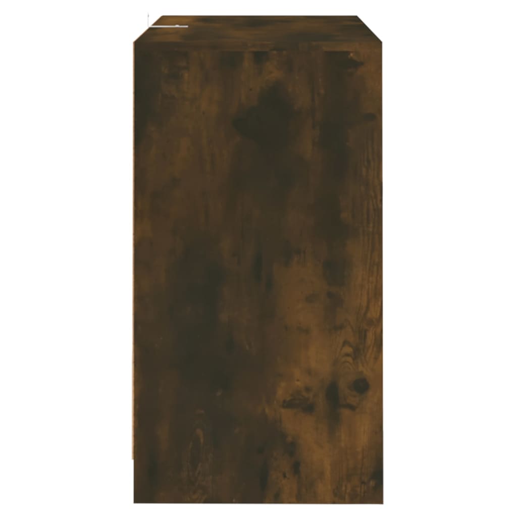 Komode 2 kom dimljena boja hrasta 70x41x75 cm konstruirano drvo