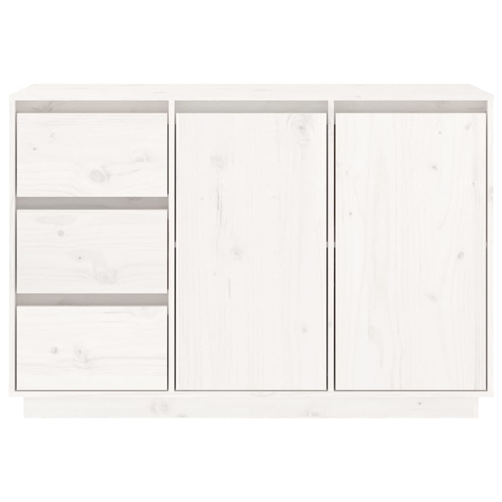 Komoda bijela 111 x 34 x 75 cm od masivne borovine