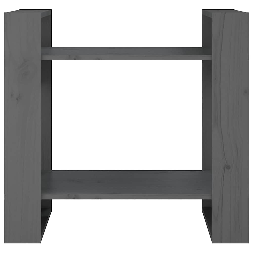 Ormarić za knjige / pregrada sivi 60x35x57 cm od borovine